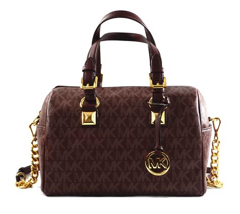 michael kors grayson satchel merlot|Michael Kors Grayson chain merlot satchel bag MK .